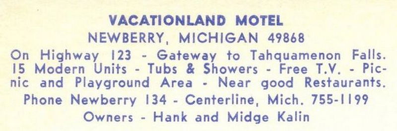 Vacationland Motel (Carousel Motel) - Vintage Postcard